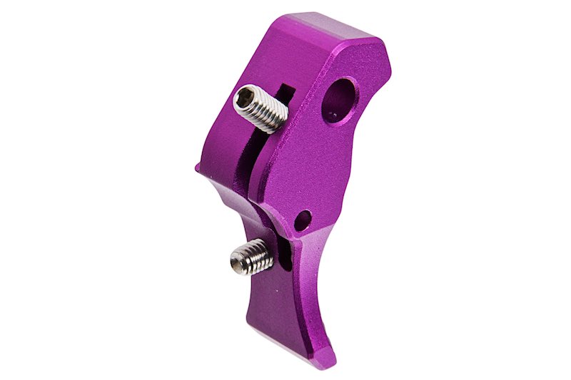 CTM TAC CNC Aluminum FUKU-2 Adjustable Trigger for Action Army AAP01/ WE G Series GBB (Violet)