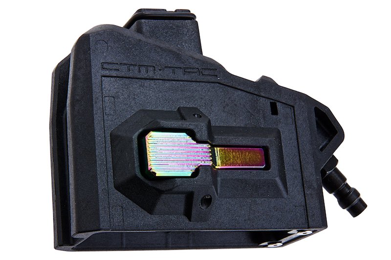 CTM TAC HPA M4 Magazine Adapter For AAP01/ GSeries Airsoft (Black x Rainbow Button)