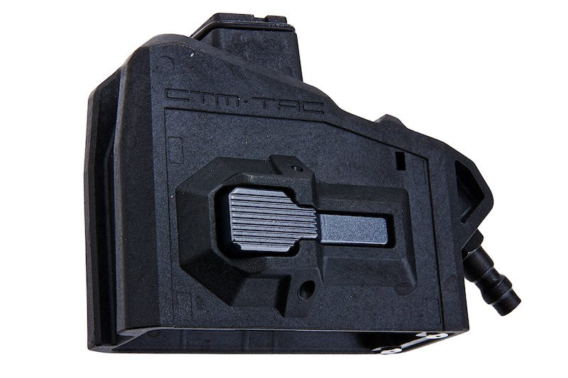 CTM TAC HPA M4 Magazine Adapter For AAP01/ GSeries Airsoft (Black x Grey Button)