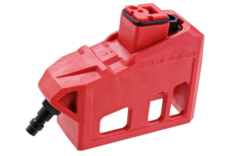 CTM TAC HPA M4 Magazine Adapter For AAP01/ GSeries Airsoft (Red x Gold Button)