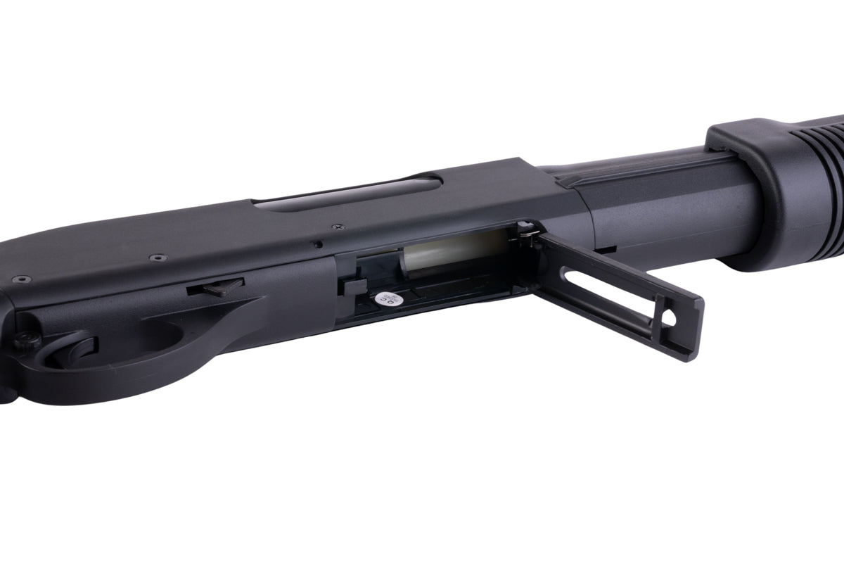 CYMA M870 3-Round Brust Multi-Shot Shell Loading Airsoft Spring Shotgun w/ Fixed Stock (CM350L)