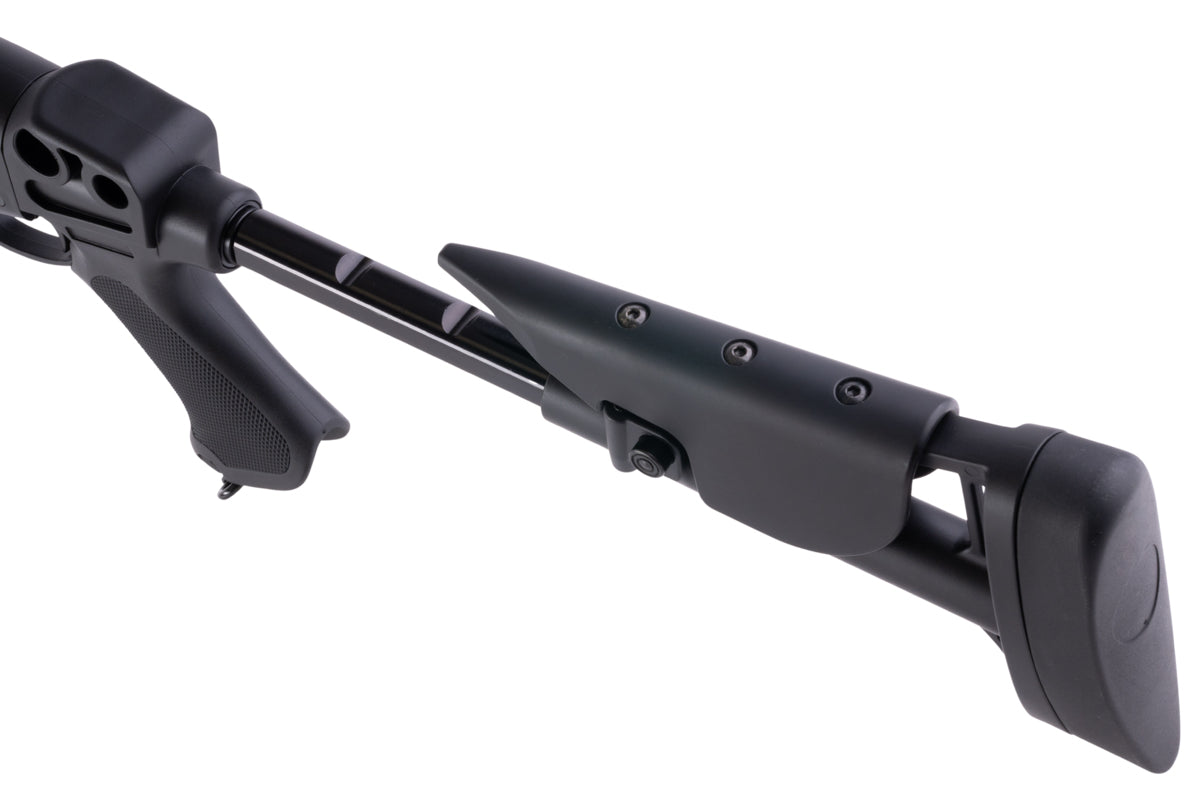 CYMA M870 3-Round Brust Multi-Shot Shell Loading Airsoft Spring Shotgun w/ Retractable Stock (CQB/CM353)