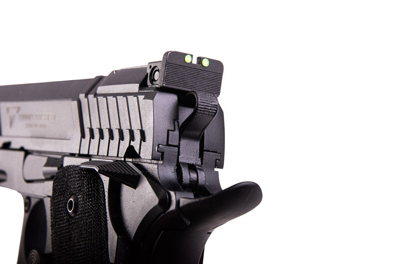 Double Bell TTI JW4 Pit Viper GBB Airsoft Pistol (Hand Stippling Grip, 303A)