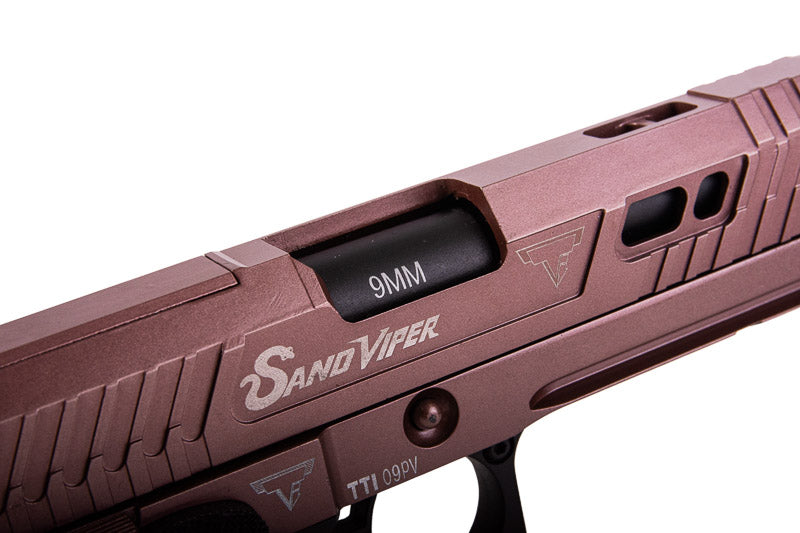 Double Bell TTI JW4 Sand Viper GBB Airsoft Pistol (Hand Stippling Grip)