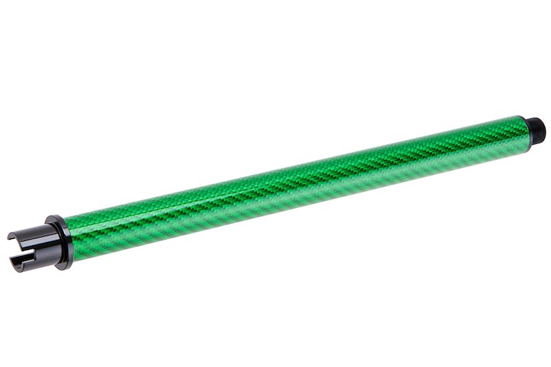 Dr. Black Carbon Fiber 10.5 inch Outer Barrel For Tokyo Marui MWS Airsoft GBB (Green)
