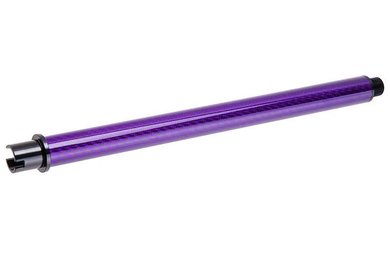 Dr. Black Carbon Fiber 10.5 inch Outer Barrel For Tokyo Marui MWS Airsoft GBB (Purple)