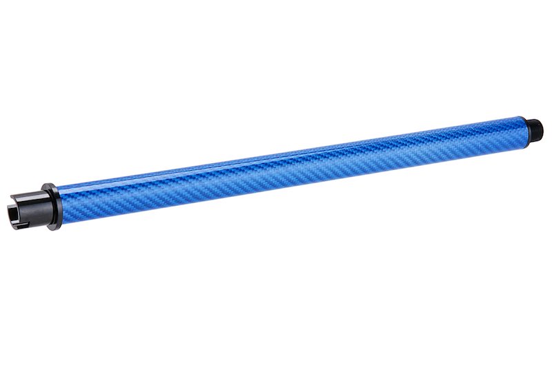 Dr. Black Carbon Fiber 12 inch Outer Barrel For Tokyo Marui MWS Airsoft GBB (Blue)