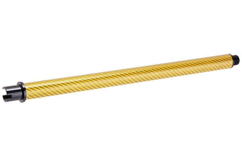 Dr. Black Carbon Fiber 12 inch Outer Barrel For Tokyo Marui MWS Airsoft GBB (Gold)
