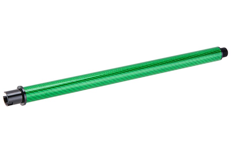 Dr. Black Carbon Fiber 12 inch Outer Barrel For Tokyo Marui MWS Airsoft GBB (Green)