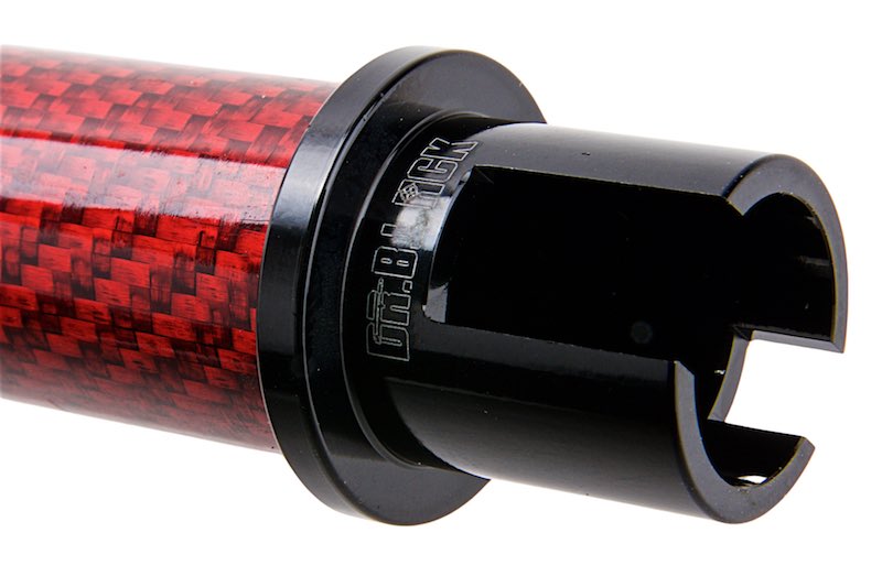 Dr. Black Carbon Fiber 12 inch Outer Barrel For Tokyo Marui MWS Airsoft GBB (Pink)