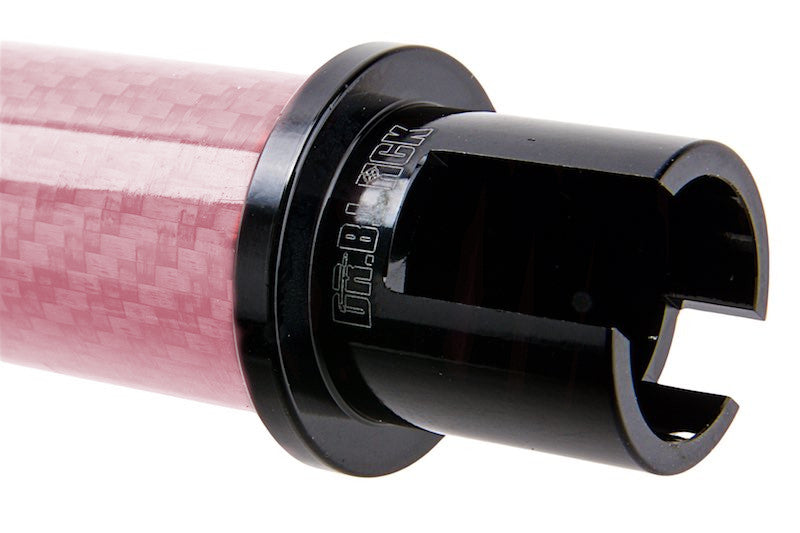 Dr. Black Carbon Fiber 9 inch Outer Barrel For Tokyo Marui MWS Airsoft GBB (Pink)