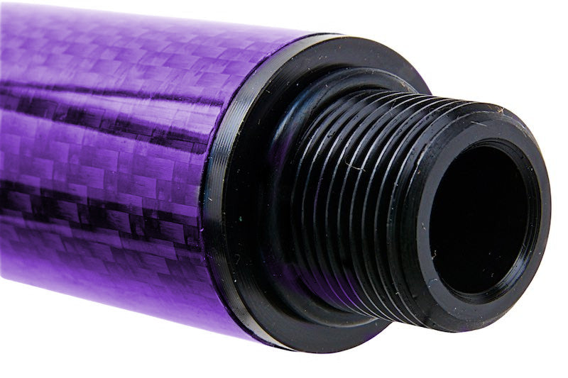 Dr. Black Carbon Fiber 14 inch Outer Barrel For Tokyo Marui MWS Airsoft GBB (Purple)