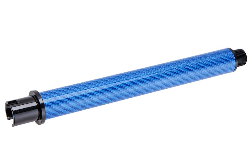Dr. Black Carbon Fiber 7 inch Outer Barrel For Tokyo Marui MWS Airsoft GBB (Blue)