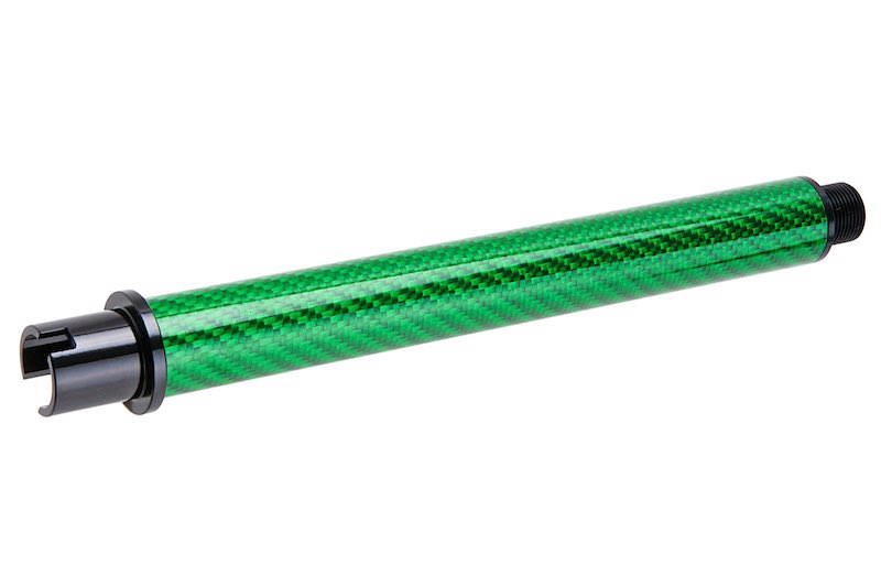 Dr. Black Carbon Fiber 7 inch Outer Barrel For Tokyo Marui MWS Airsoft GBB (Green)