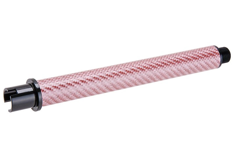 Dr. Black Carbon Fiber 7 inch Outer Barrel For Tokyo Marui MWS Airsoft GBB (Pink)