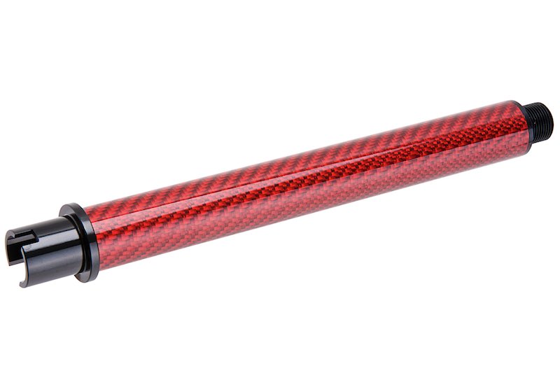 Dr. Black Carbon Fiber 7 inch Outer Barrel For Tokyo Marui MWS Airsoft GBB (Red)