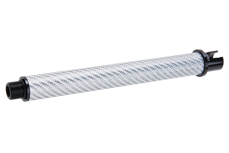 Dr. Black Carbon Fiber 7 inch Outer Barrel For Tokyo Marui MWS Airsoft GBB (Silver)