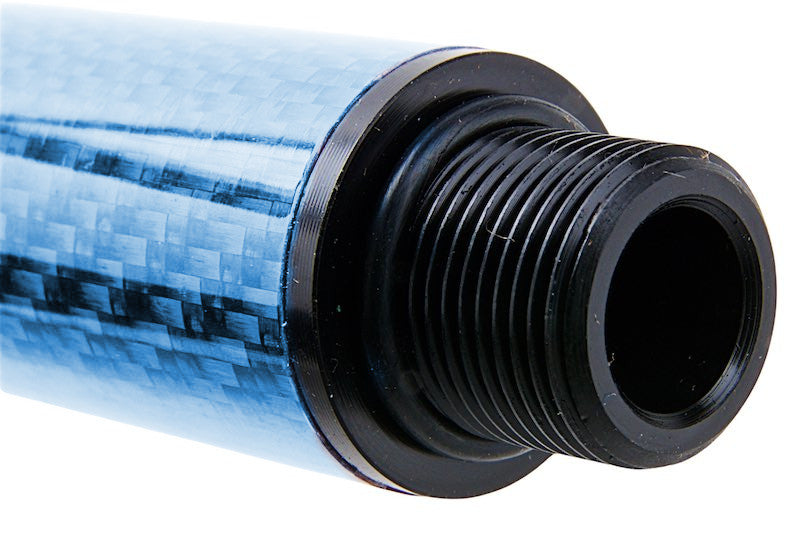 Dr. Black Carbon Fiber 14 inch Outer Barrel For Tokyo Marui MWS Airsoft GBB (Blue)