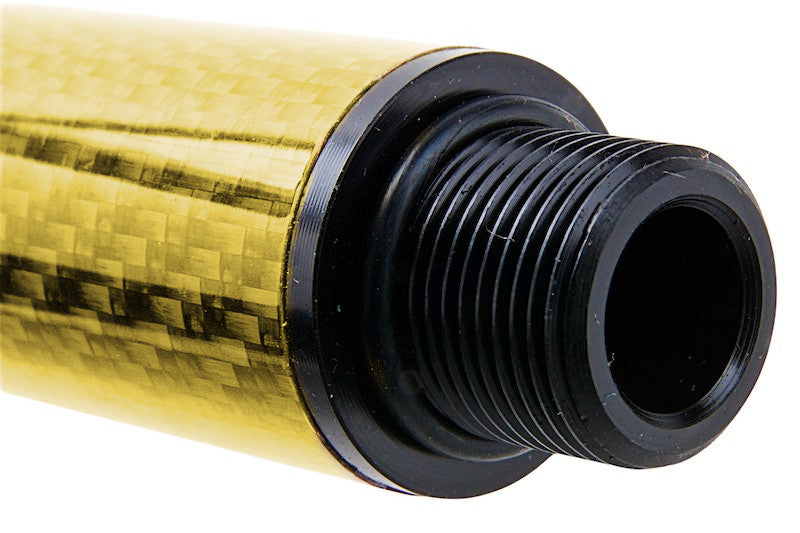 Dr. Black Carbon Fiber 12 inch Outer Barrel For Tokyo Marui MWS Airsoft GBB (Gold)