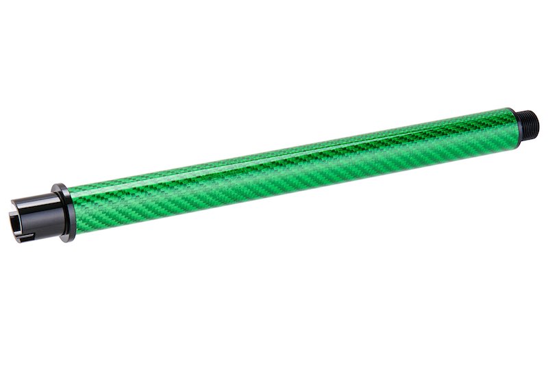 Dr. Black Carbon Fiber 9 inch Outer Barrel For Tokyo Marui MWS Airsoft GBB (Green)