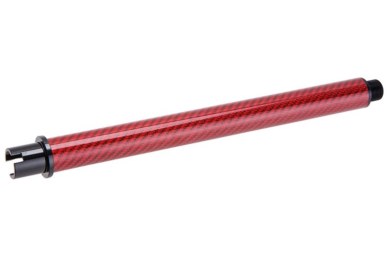 Dr. Black Carbon Fiber 9 inch Outer Barrel For Tokyo Marui MWS Airsoft GBB (Red)Dr. Black Carbon Fiber 9 inch Outer Barrel For Tokyo Marui MWS Airsoft GBB (Red)