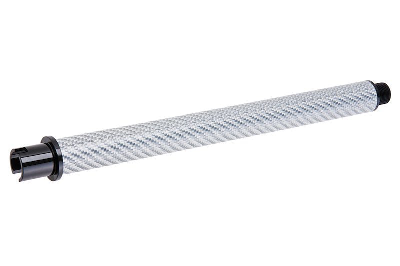 Dr. Black Carbon Fiber 9 inch Outer Barrel For Tokyo Marui MWS Airsoft GBB (Silver)