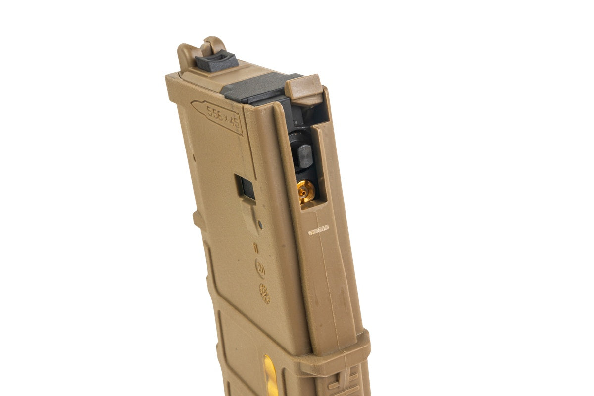 Double Eagle DWS-180 13.9 GBB Rifle Airsoft (Tan/ Folding Stock with Dmag)