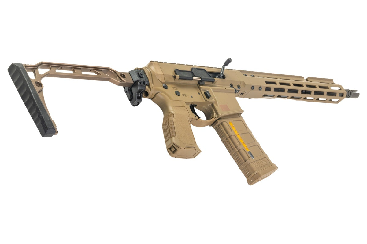 Double Eagle DWS-180 13.9 GBB Rifle Airsoft (Tan/ Folding Stock with Dmag)