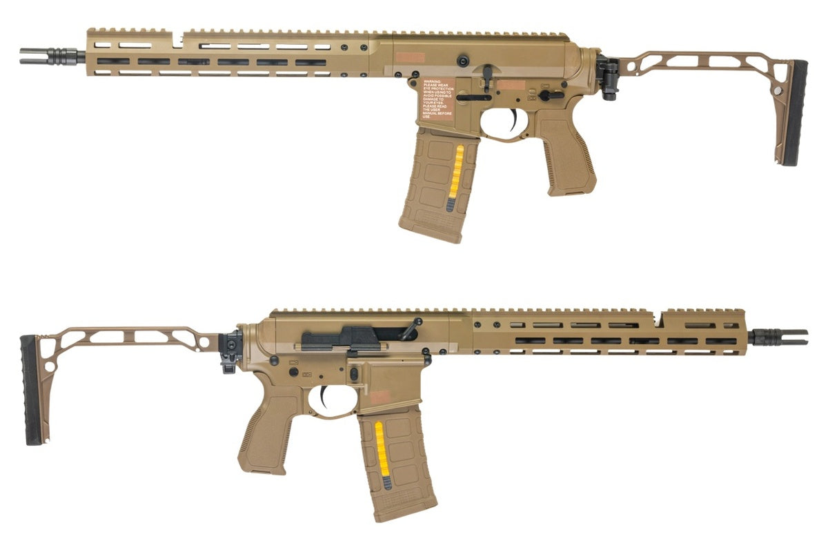 Double Eagle DWS-180 13.9 GBB Rifle Airsoft (Tan/ Folding Stock with Dmag)