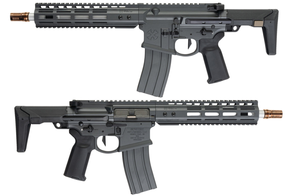 EMG (Double Eagle) Noveske N4 GHETTO BLASTER NHR-9 10.5 inch M4 GBB Airsoft Rifle (Grey/ Gen2/ MWS System)
