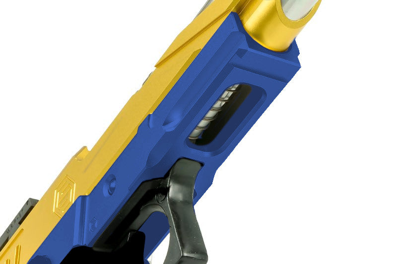 EDGE Aluminum 3.9 inch Custom 'STRAT' Frame For Hi Capa 5.1 GBB Airsoft (Blue)
