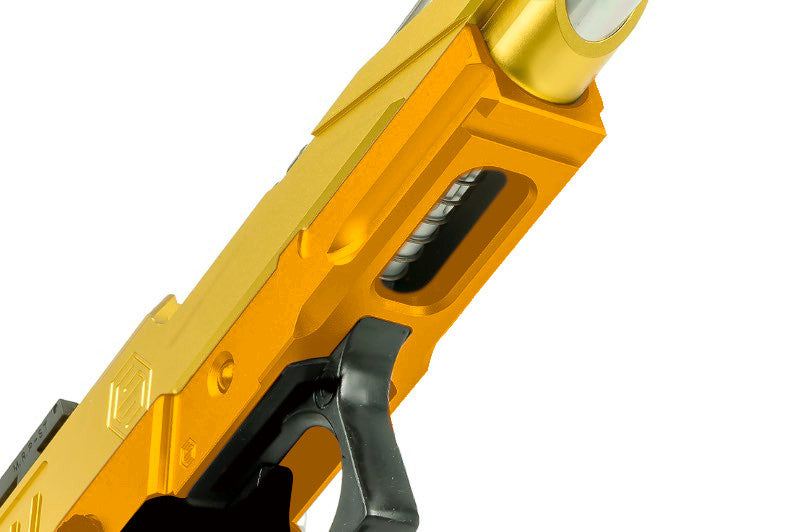 EDGE Aluminum 3.9 inch Custom 'STRAT' Frame For Hi Capa 5.1 GBB Airsoft (Orange)