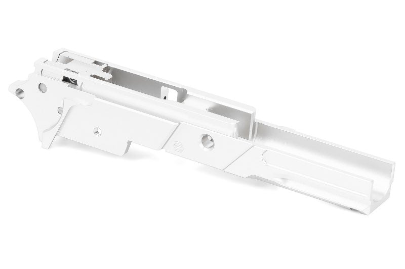 EDGE Aluminum 3.9 inch Custom 'STRAT' Frame For Hi Capa 5.1 GBB Airsoft (Silver)