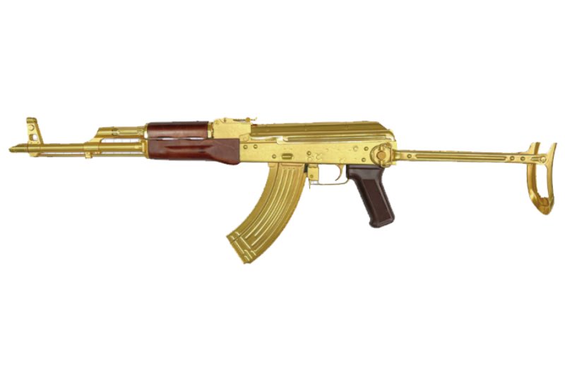 E&L AKMS 24K Gold Plated AEG Airsoft (10 Years Anniversary Limited Edition)