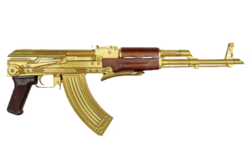 E&L AKMS 24K Gold Plated AEG Airsoft (10 Years Anniversary Limited Edition)