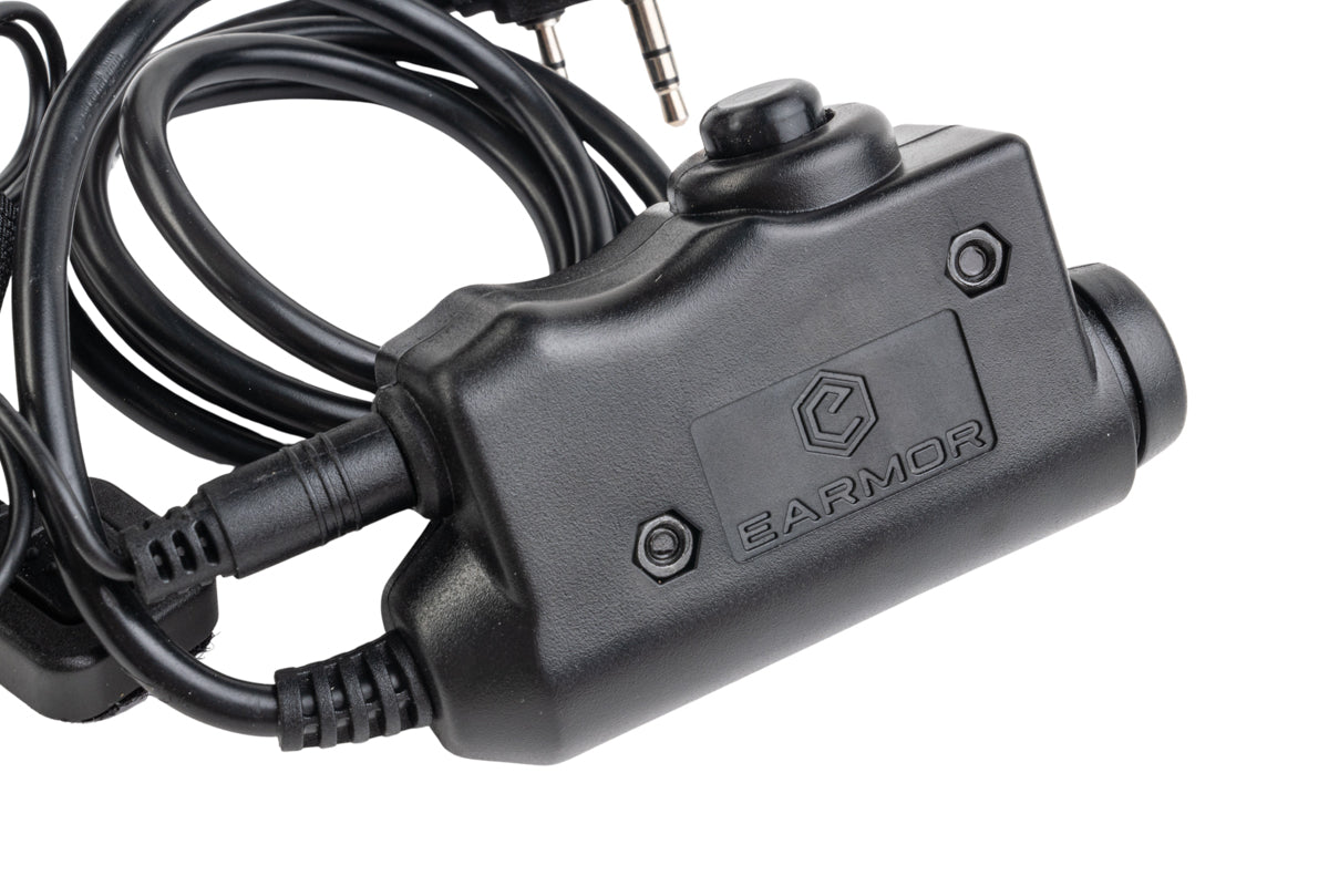 Earmor M52 Push-to-Talk w/ Thumb Button (TP-120) (Kenwood Plug)