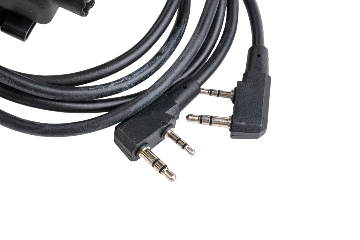 Earmor M56 Dual-Comm Push-to-Talk (U-174 Headset Connector) (Kenwood Plug)