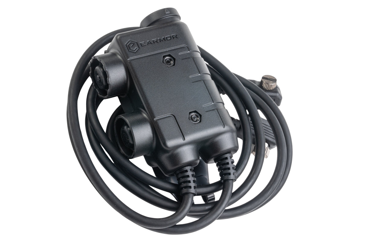 Earmor M56 Dual-Comm Push-to-Talk (U-174 Headset Connector) (MTP850 Plug)