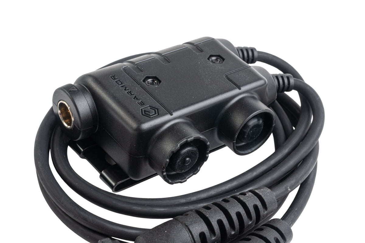 Earmor M56 Dual-Comm Push-to-Talk (Aviation Headset Connector) (PD780 Plug)