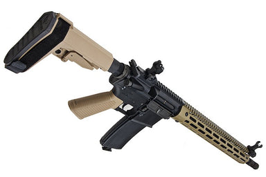 EMG (King Arms) 15inch RIS Troy Industries SOCC M4 AEG Rifle Airsoft Guns (Dark Earth)