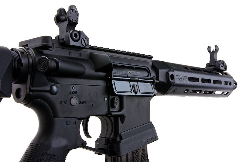 EMG (King Arms) Lancer Systems Licensed L15 Defense Airsoft Electric Gun AEG Rifle (Faux Carbon Handguard /8inch)
