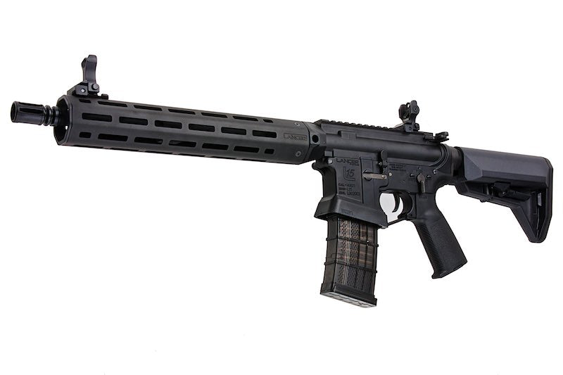 EMG (King Arms) Lancer Systems Licensed L15 Defense Airsoft Electric Gun AEG Rifle (Black Handguard /12inch)
