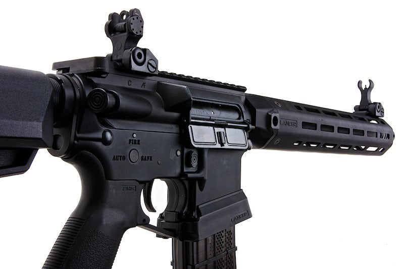 EMG (King Arms) Lancer Systems Licensed L15 Defense Airsoft Electric Gun AEG Rifle (Black Handguard /12inch)
