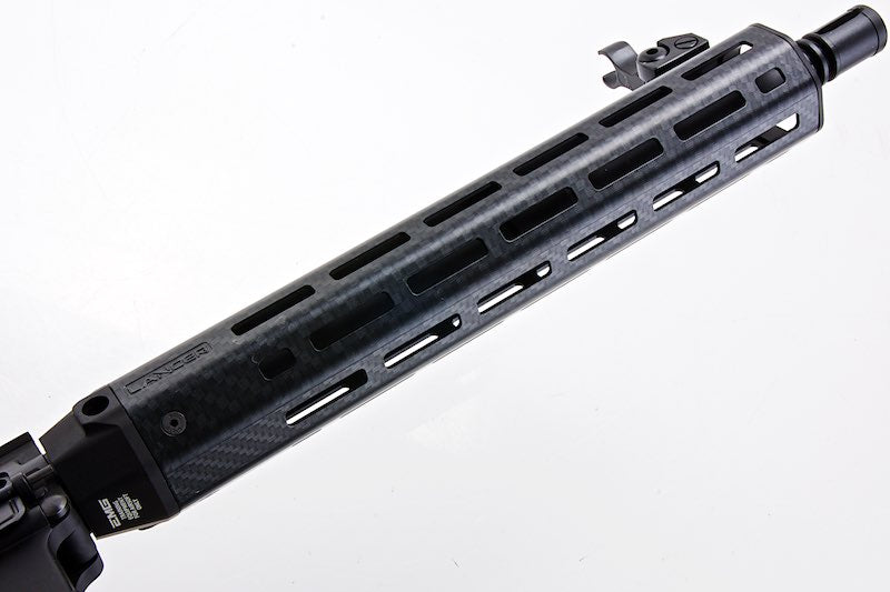 EMG (King Arms) Lancer Systems Licensed L15 Defense Airsoft Electric Gun AEG Rifle (Faux Carbon Handguard /12inch)