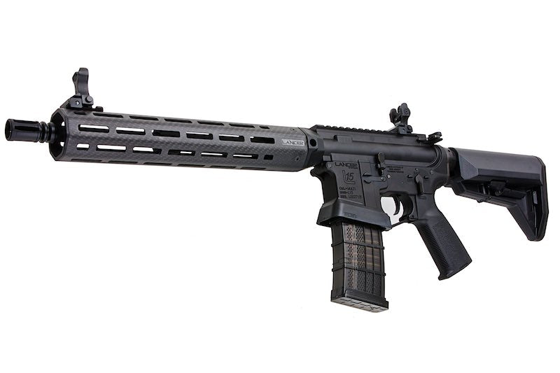 EMG (King Arms) Lancer Systems Licensed L15 Defense Airsoft Electric Gun AEG Rifle (Carbon Fiber Handguard / 12inch)
