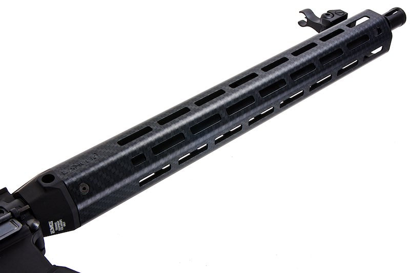 EMG (King Arms) Lancer Systems Licensed L15 Defense Airsoft Electric Gun AEG Rifle (Faux Carbon Handguard /15inch)