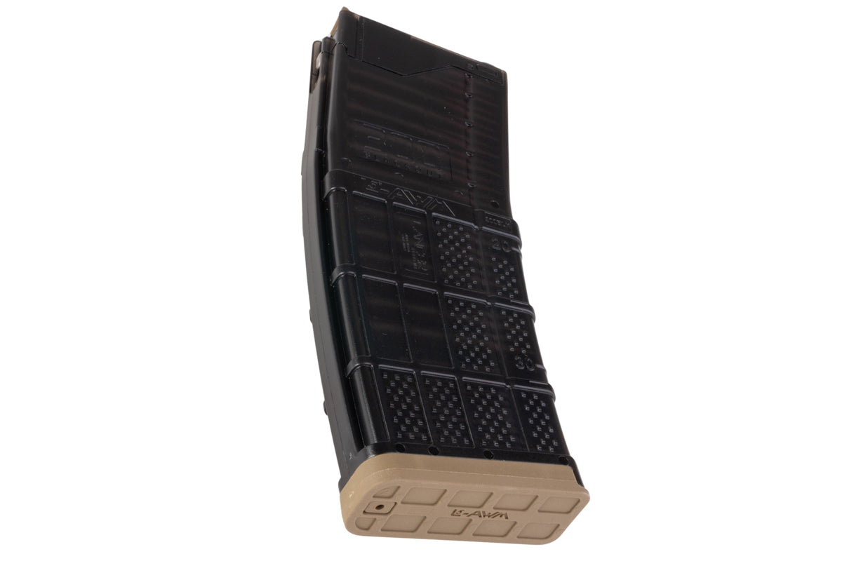 EMG (Angry Gun) Lancer Systems L5AWM V2 35rds Gas Magazine for MWS GBB Airsoft (300 Translucent Smoke)