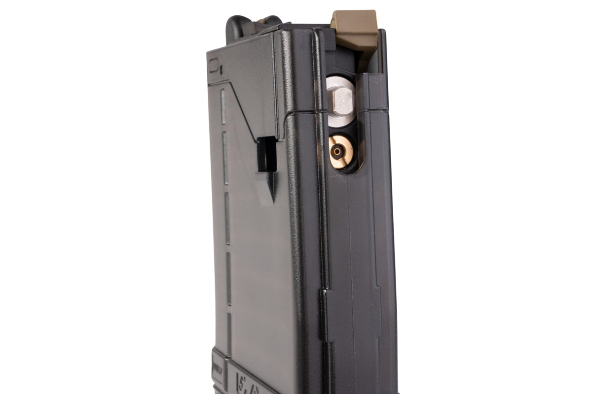 EMG (Angry Gun) Lancer Systems L5AWM V2 35rds Gas Magazine for MWS GBB Airsoft (300 Translucent Smoke)
