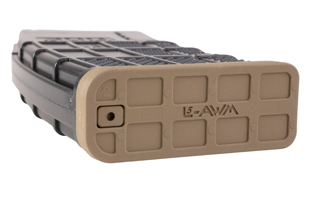 EMG (Angry Gun) Lancer Systems L5AWM V2 35rds Gas Magazine for MWS GBB Airsoft (300 Translucent Smoke)