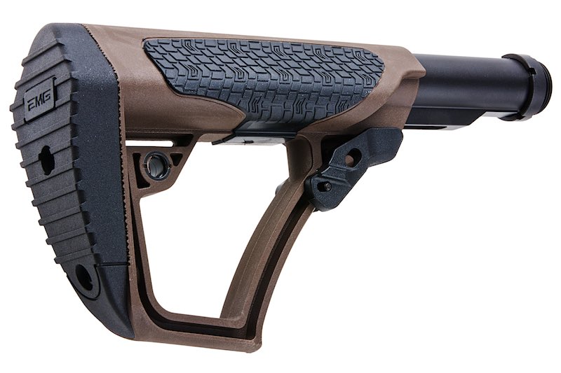 EMG (CYMA) Daniel Defense Collapsible Stock For M4 AEG Airsoft (Brown)